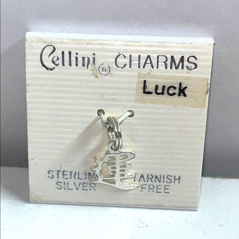 Cellini Charms Sterling Silver Luck Pendant/Charm #luck #sterlingsilver #irish